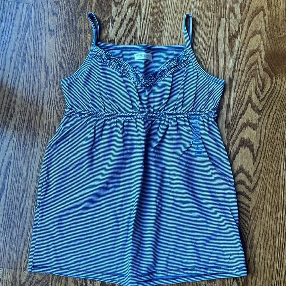 NWT Kids Old Navy Striped Tank Top, Size Large (10)